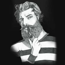 Nauta. Un proyecto de Dibujo, Dibujo a lápiz, Dibujo de Retrato, Diseño, Ilustración tradicional, Ilustración digital, Pintura y Pintura a la acuarela de NOELIA DOMINGUEZ - 27.04.2019
