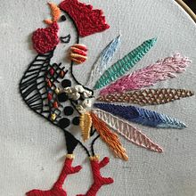 Mi Proyecto del curso: Técnicas de bordado: ilustrando con hilo y aguja. Embroider project by Silvia Caceres Real - 04.28.2019