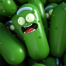 Escultura Digital Pickle Rick. 3D, 3D Animation, Character Animation, To, Design, and 3D Modeling project by Anibal Diaz - 04.28.2019