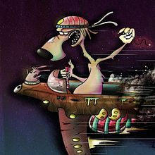 Tlacuache camicase. Concept Art, Drawing, Traditional illustration, and Digital Illustration project by pulgosos mx - 04.30.2019