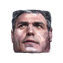 Elecciones 28A (El Mundo). Een project van  Tekening,  Portrettekening, Ontwerp van personages y Aquarelschilderen van Carlos Rodríguez Casado - 30.04.2019