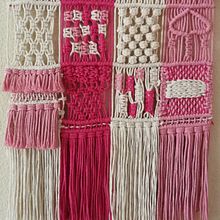 Tapiz de macramé estilo patchwork. Arts, and Crafts project by Malali Martínez Elfau - 04.30.2019