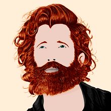 Pelirrojo con barba. Un proyecto de Dibujo artístico, Dibujo de Retrato, Dibujo realista, Ilustración tradicional, Ilustración digital e Ilustración vectorial de Aitor Ruiz de Gordejuela Ruiz - 30.04.2019