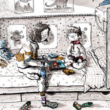 Recuerdos de niñ@ - Tinta y acuarela . Un proyecto de Bellas Artes, Diseño de personajes, Ilustración tradicional y Pintura a la acuarela de Roger Font - 30.12.2018