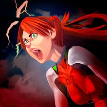 Asuka Langley & Volt Umbra. Traditional illustration, and Digital Illustration project by Luis Arenas - 01.25.2019