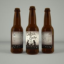 Dulces Sueños. Etiqueta cerveza artesana.. Un progetto di Br, ing, Br e identit di Raul Marcos Giménez Robres - 30.04.2019