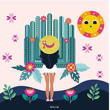Proyecto ilustración vectorial "Jardines de México". Digital Illustration project by Michel Anaí Patiño Gaona - 04.30.2019