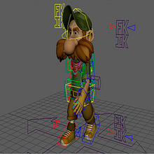 Mi Proyecto del curso: Rigging y deformación de un personaje. Projekt z dziedziny 3D, Animacje 3D i Rigging użytkownika Oriol González Quesada - 01.05.2019