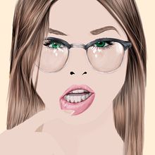 Ella. Un proyecto de Dibujo artístico, Dibujo de Retrato, Dibujo realista, Ilustración tradicional, Ilustración digital e Ilustración vectorial de Aitor Ruiz de Gordejuela Ruiz - 01.05.2019