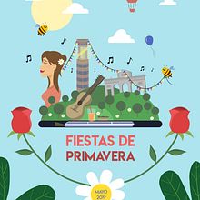 Diseño Cartel Fiestas de Primavera Madrid 2019 Ein Projekt aus dem Bereich Grafikdesign und Traditionelle Illustration von Alberto Camacho Gordaliza - 01.05.2019