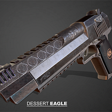 DESSERT EAGLE_2020. Un proyecto de 3D de Iván Antonio Menendez Menendez - 01.10.2020