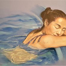 "DESCANSO" Mi Proyecto del curso: Ilustración con pastel y lápices de colores. Projekt z dziedziny  użytkownika Yos Sevilla Delgado - 02.05.2019