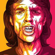 Mick Jagger - Retrato vectorial. Un proyecto de Bellas Artes, Dibujo y Dibujo de Retrato de Miguel Camacho Gordaliza - 02.05.2019