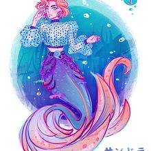 Mermay 2019. Un proyecto de Dibujo, Diseño de personajes, Ilustración tradicional e Ilustración digital de Sandra Campos - 01.05.2019