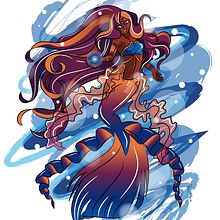 Extravagant-Mermay2019. Un proyecto de Creatividad, Dibujo, Diseño, Diseño de personajes, Ilustración tradicional, Ilustración digital, Ilustración infantil e Ilustración vectorial de Hirra Al Andalus - 03.05.2019