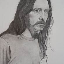 Mi versión de Diego. Un proyecto de Dibujo, Dibujo de Retrato, Dibujo realista, Diseño gráfico, Ilustración tradicional, Ilustración digital y Pintura a la acuarela de Palmi Segura - 19.05.2019