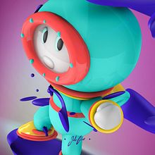 Personaje 3d julioKsique. Un proyecto de 3D, Animación 3D y Diseño de personajes de Julio Casique - 01.05.2019