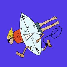 tablasurfhuman. Digital Illustration project by ANDRES SOLIS DELGADO - 12.06.2018