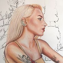 ILUSTRACION CON PASTEL Y LAPICES DECOLORES DE FOTOGRAFIA DE ELENA PANCORBO Ein Projekt aus dem Bereich  von Juan jose Verdejo - 05.05.2019