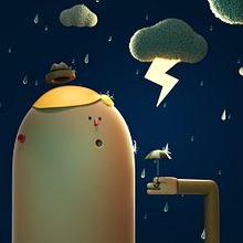 En Abril aguas mil. 3D, Character Design, 3D Character Design, Traditional illustration, Digital Illustration, and 3D Modeling project by J.FRAMES BOND - 05.06.2019