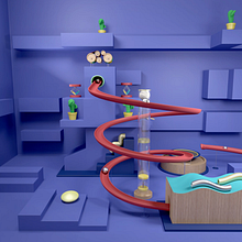 Cortinilla para Instagram. 3D Animation project by luismt1000 - 05.06.2019