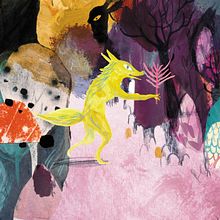 Una extraña seta en el jardín. Desenho, Desenho artístico, Design de personagens, Design editorial, Ilustração tradicional, Ilustração digital e Ilustração infantil projeto de Adolfo Serra - 06.05.2019