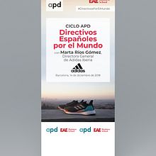 Roll Up 85x200 cm APD, EAE. Een project van Redactioneel ontwerp y Grafisch ontwerp van Carlos Martínez - 11.12.2018