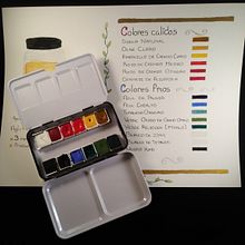 Mi Proyecto del curso: Elaboración de acuarelas artesanales. Arts, Crafts, and Fine Arts project by Andrea Anguiano Angeles - 05.07.2019