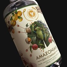 AMAZONIAN GIN COMPANY. Direção de arte, Design gráfico, Ilustração tradicional, Ilustração digital, Br e ing e Identidade projeto de Nev Illustrator - 08.05.2019