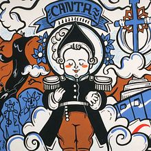 Murales Sabor Patronal. Arte urbana, Ilustração tradicional, e Pintura projeto de Nev Illustrator - 08.05.2019