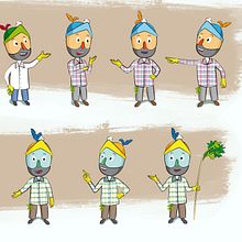 Personajes Cuentos infantiles. Un proyecto de Ilustración infantil e Ilustración digital de Juanan Martín - 01.02.2019