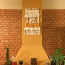 Mi Proyecto del curso: Introducción al macramé: creación de un tapiz decorativo. Een project van  Interieurdecoratie van Leticia Bedoya - 08.05.2019