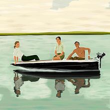 Barca sobre un lago en Escocia. Traditional illustration, and Digital Illustration project by Félix Díaz de Escauriaza - 09.01.2017