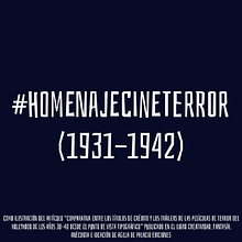 #HomenajeCineTerror. Animation, and Motion Graphics project by Amelia Fernández Valledor - 05.09.2019