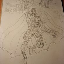 Mi Proyecto del curso: Ilustración para cómics: anatomía de un superhéroe Ein Projekt aus dem Bereich Comic, Zeichnung, Bleistiftzeichnung, Design von Figuren und Traditionelle Illustration von luisalfredolopez1998 - 09.05.2019