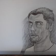Autorretrato en espejo bolígrafo negro. Portrait Drawing project by Francisco José Jiménez Campoy - 05.10.2019