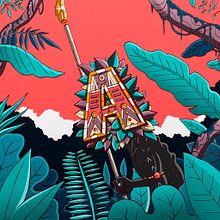 36 Days of Type · 06 Ein Projekt aus dem Bereich Animation, Zeichnung, Kunstleitung, Traditionelle Illustration, Digitale Illustration, Lettering, T und pografie von Loor Nicolas - 07.05.2019