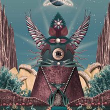 Alien totem. Collage, Graphic Design, and Photograph project by ivan Rodriguez Garcia - 05.10.2019