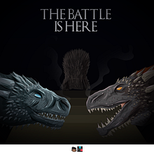 Battle of Winterfell Ein Projekt aus dem Bereich Kreativität, Design von Figuren, Traditionelle Illustration und Vektorillustration von Barhlo - 14.04.2019