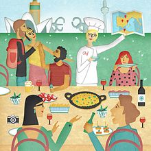 Illustration for Fleet People Magazine. Een project van Posterontwerp, Redactioneel ontwerp, Traditionele illustratie y Digitale illustratie van Araceli Moya - 12.05.2019