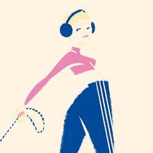 Pink Greyhound | Illustration. Fashion Design, Character Design, Traditional illustration, and Digital Illustration project by Guillermo Escribano - 05.13.2019
