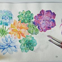 Mi Proyecto del curso: Técnicas modernas de acuarela. Watercolor Painting project by Michel Anaí Patiño Gaona - 02.13.2019