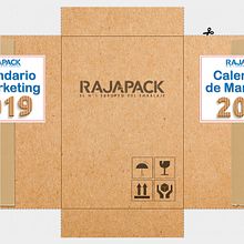 Calendario Marketing Rajapack. Br, ing e Identidade, Design gráfico, Marketing digital, Packaging, e Redes sociais projeto de Marcos Rodríguez González - 15.05.2019