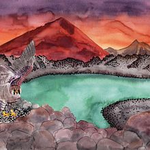 Lava landscapes. Un proyecto de Ilustración tradicional de Carla Rodera - 15.05.2019