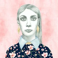 Mi Proyecto del curso: Retrato con lápiz, técnicas de color y Photoshop. Drawing, Pencil Drawing, Artistic Drawing, Portrait Drawing, and Pattern Design project by Maidee Triviño - 05.15.2019