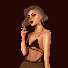 Chicas malas y oscuras.. Un progetto di Disegno realistico, Design, Character design, Illustrazione tradizionale, Illustrazione digitale e Pittura di Susana Ríos - 15.05.2019
