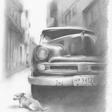 Habana Car.Lápiz. Un proyecto de Dibujo de Marisa Zurita López - 15.05.2019
