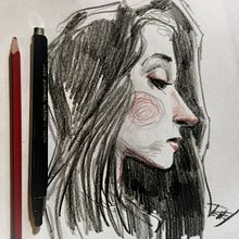 Perfil... Ein Projekt aus dem Bereich Zeichnung, Bleistiftzeichnung, Artistische Zeichnung, Porträtzeichnung, Realistische Zeichnung und Traditionelle Illustration von Jaume Tenes - 15.05.2019