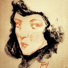 Rojo y negro . Menggambar, Menggambar Artistik, Menggambar Potret, Gambar Realistis & Ilustrasi tradisional proyek oleh Jaume Tenes - 05.16.2019