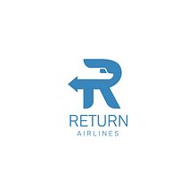 Diseño de logotipo para Return Airlines. Un proyecto de Br, ing e Identidad, Diseño de logotipos y Diseño gráfico de Miguel Camacho Gordaliza - 16.05.2019